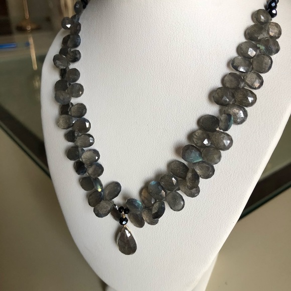 COPY - Labradorite Semi Precious Necklace - Picture 3 of 5